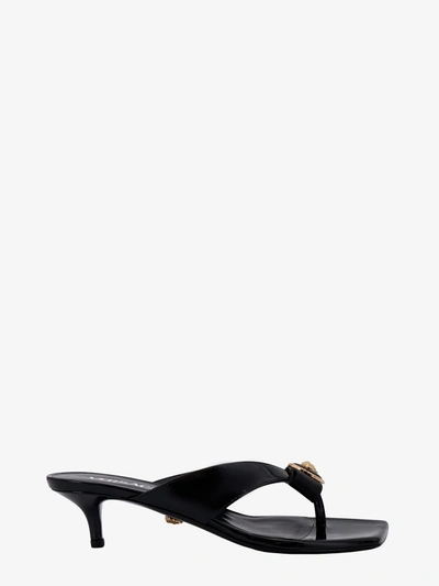Shop Versace Gianni Ribbon In Black