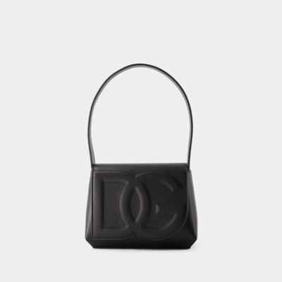Shop Dolce & Gabbana Dg Logo Shoulder Bag - Dolce&gabbana - Leather - Black