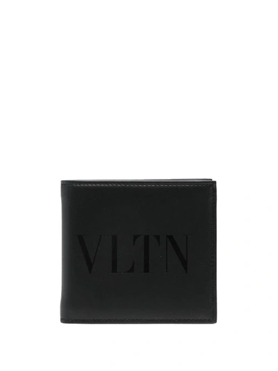 Shop Valentino Garavani Wallet Logo Accessories In Black