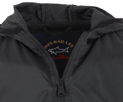 Pre-owned Paul & Shark Yachting Men's Ultralight Wind Jacket Windbreaker Size Xl Black