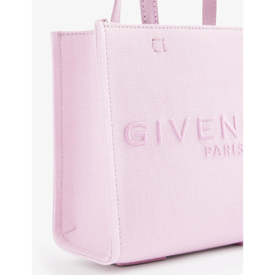 Shop Givenchy Womens Old Pink G Cotton Tote Bag