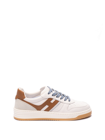 Shop Hogan `h630` Sneakers In Beige