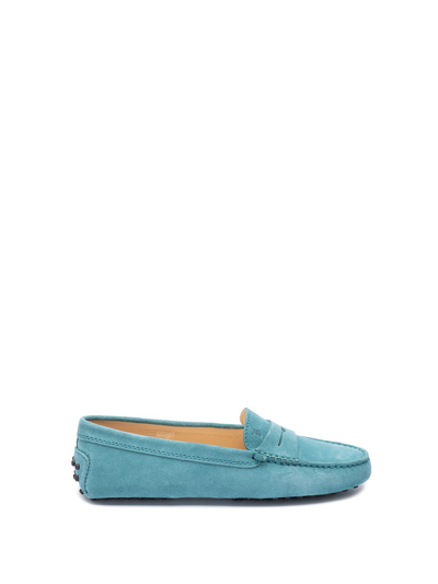 Shop Tod's `gommino Driving` Loafers In Green