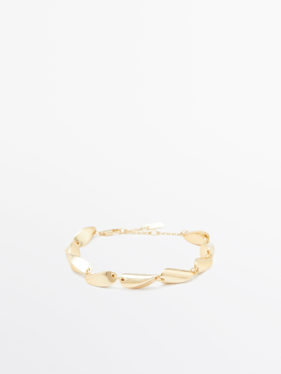Shop Massimo Dutti Multi-piece Bracelet In Golden
