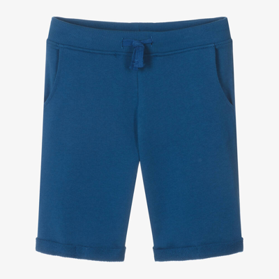 Shop Guess Junior Boys Blue Cotton Shorts