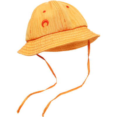 Shop Marine Serre Orange Bell Beach Hat