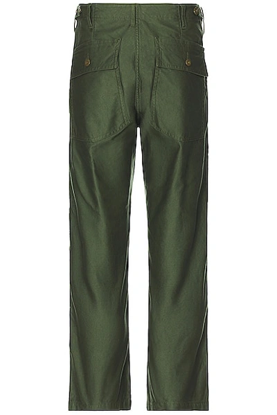 Shop Beams Mil Utility Trousers In Olive