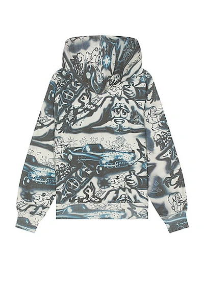 Shop Thisisneverthat Graffiti Hoodie In Ivory