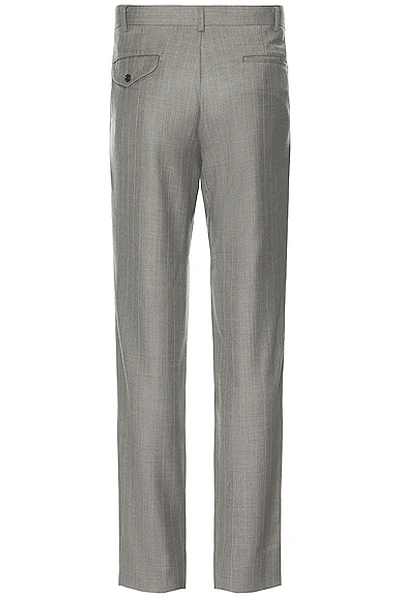 Shop Comme Des Garçons Homme Deux Pencil Striped Pant In Grey & Pink