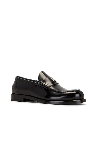 Givenchy Classic Leather Mr. G Loafers In Black