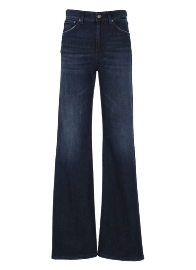 Shop Dondup Blue Amber Jeans In Black