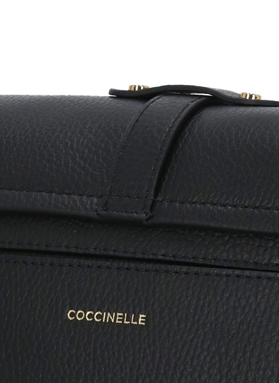 Shop Coccinelle Shoulder Bag Medium Magalu In Black