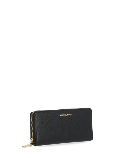 Shop Michael Michael Kors Continental Wallet In Black