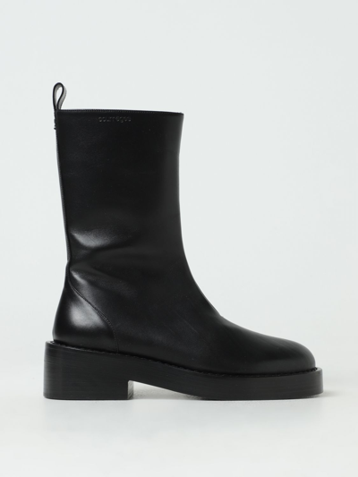 Shop Courrèges Flat Ankle Boots  Woman Color Black