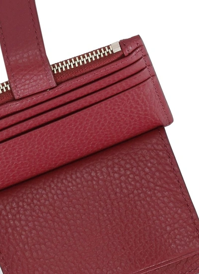Coccinelle Sleek Minimalist Wallets For Essentials In Burgundy