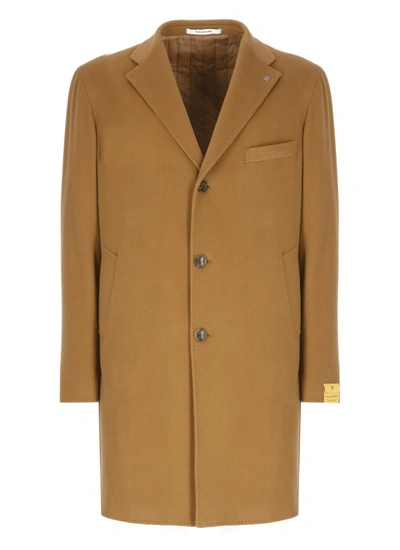 Shop Tagliatore Wool Coat In Brown