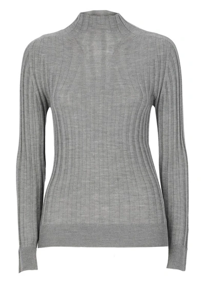 Shop Peserico Lurex Sweater In Grey