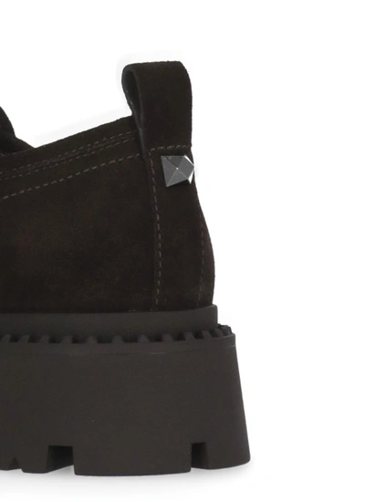 Shop Ash Genial Stud Loafers In Black