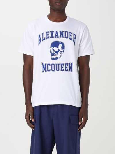 Shop Alexander Mcqueen T-shirt  Men Color White