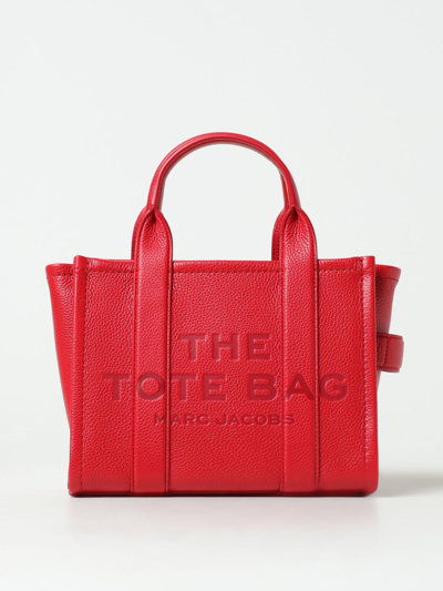 Marc Jacobs Versatile Textured Leather Tote In Red