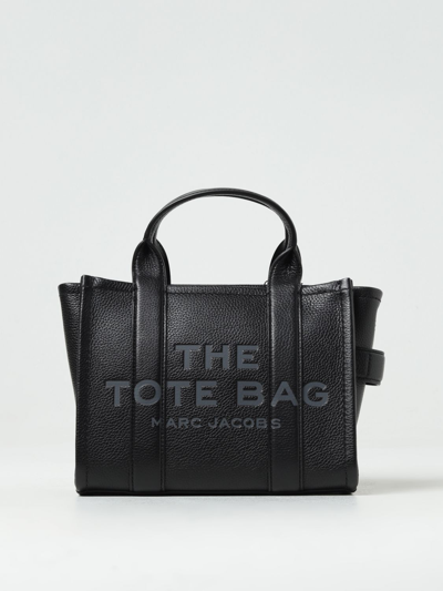 Marc Jacobs The Small Tote Bag In Grained Leather In Black