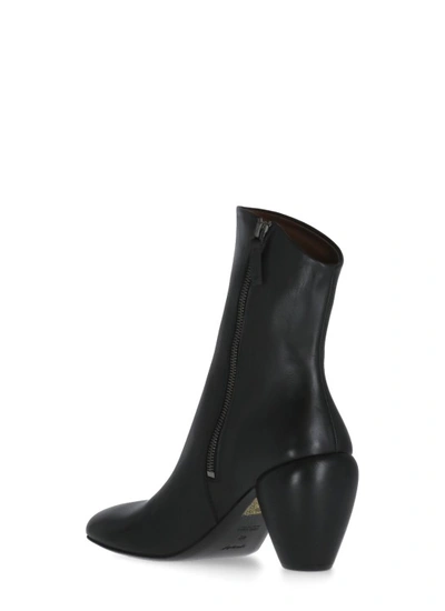 Shop Marsèll Leather Ankle Boots In Black