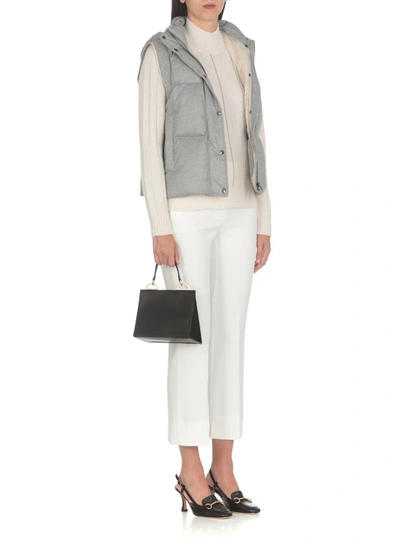 Shop Peserico Tailor Trousers In White