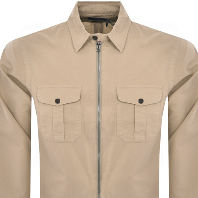 Shop Ralph Lauren Custom Fit Overshirt Brown