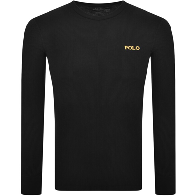 Shop Ralph Lauren Long Sleeve Logo T Shirt Black