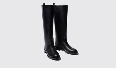 Shop Scarosso Sofia Black - Woman Boots Black In Black - Calf