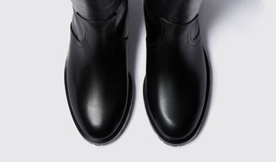 Shop Scarosso Sofia Black - Woman Boots Black In Black - Calf