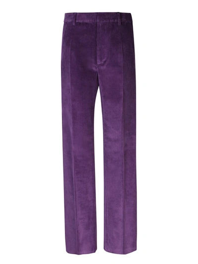 Shop Dsquared2 Trousers In Purple