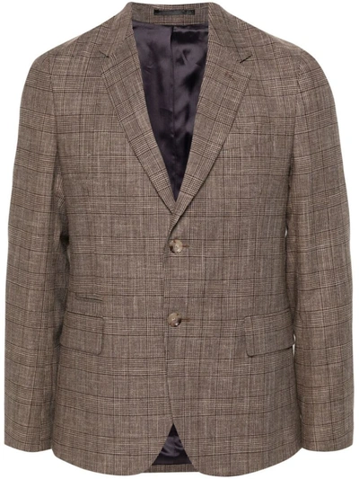 Shop Paul Smith Mens Two Buttons Jacket Clothing In Brown