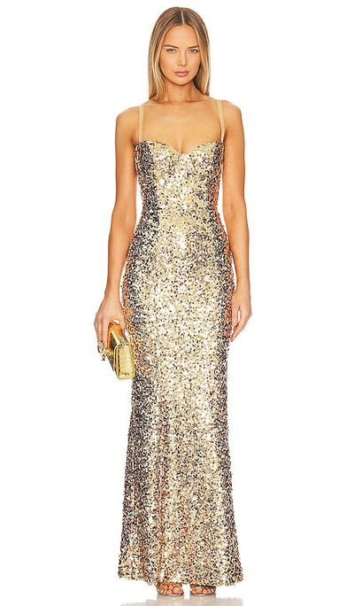 Shop V. Chapman Ruby Dress In Gold