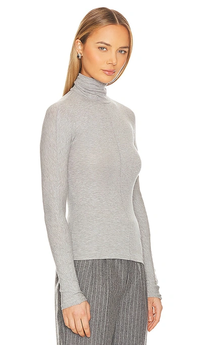 The Line By K Blixa Top In Heather Grey