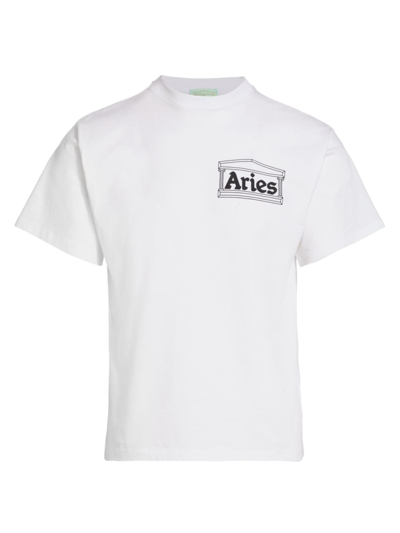Shop Aries Men's Temple Short-sleeve T-shirt In White