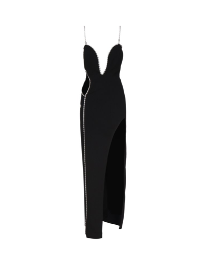 Shop Philipp Plein Cut Out Detailed Sleeveless Maxi Dress In Black