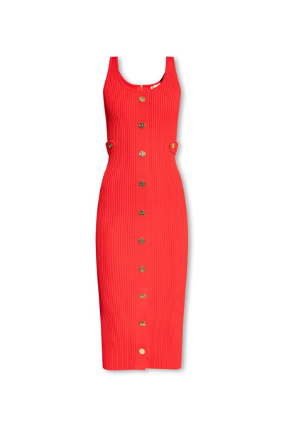 Shop Michael Michael Kors Sleeveless Dress In Red