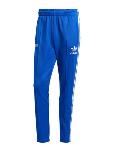 Shop Adidas Originals Adidas Straight Leg Track Trousers In Blue
