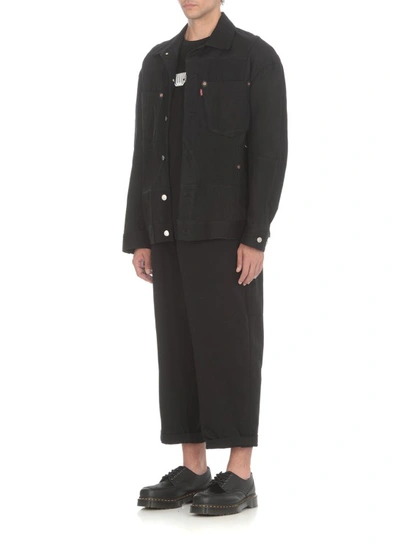 Shop Junya Watanabe Cotton And Wool Jacket In Black