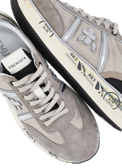 Shop Premiata Conny 6491 Sneakers In Grey