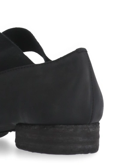 Shop Uma Wang Leather Ballerinas In Black