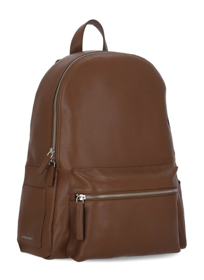 Shop Orciani Micron Backpack In Brown