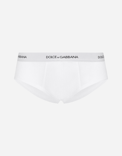 Dolce & Gabbana Brando Cotton Brief In ホワイト