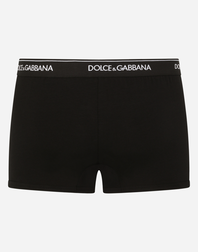 Dolce & Gabbana Pack Of 2 Stretch Jersey Midi Briefs In グレー