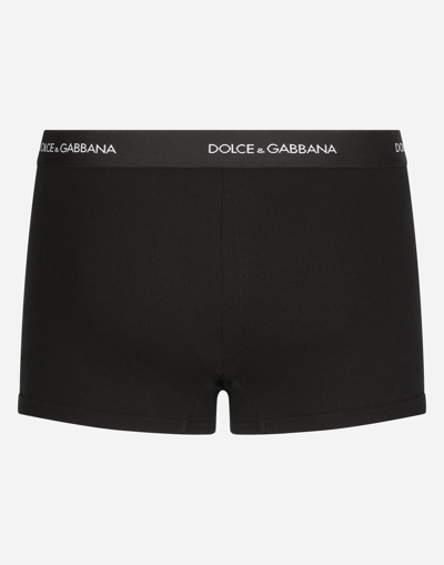 Dolce & Gabbana Elastic Waistband Underwear For Comfort In Black