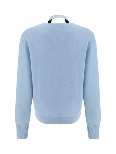 Shop Fendi Knitwear In Prisca/azzurro