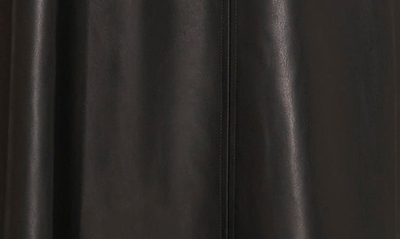 Vince Camuto Faux Leather A-line Skirt In Rich Black