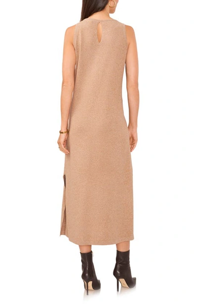 Vince Camuto Sleeveless Maxi Dress In Dark Latte Heather