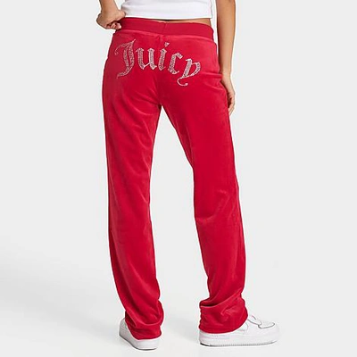 Shop Juicy Couture Women's Og Big Bling Velour Track Pants In Multi